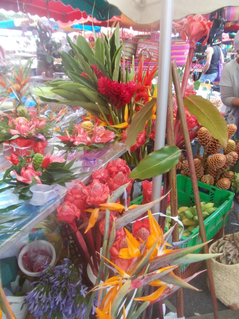 Sur le marché de Saint Paul' Réunion island'