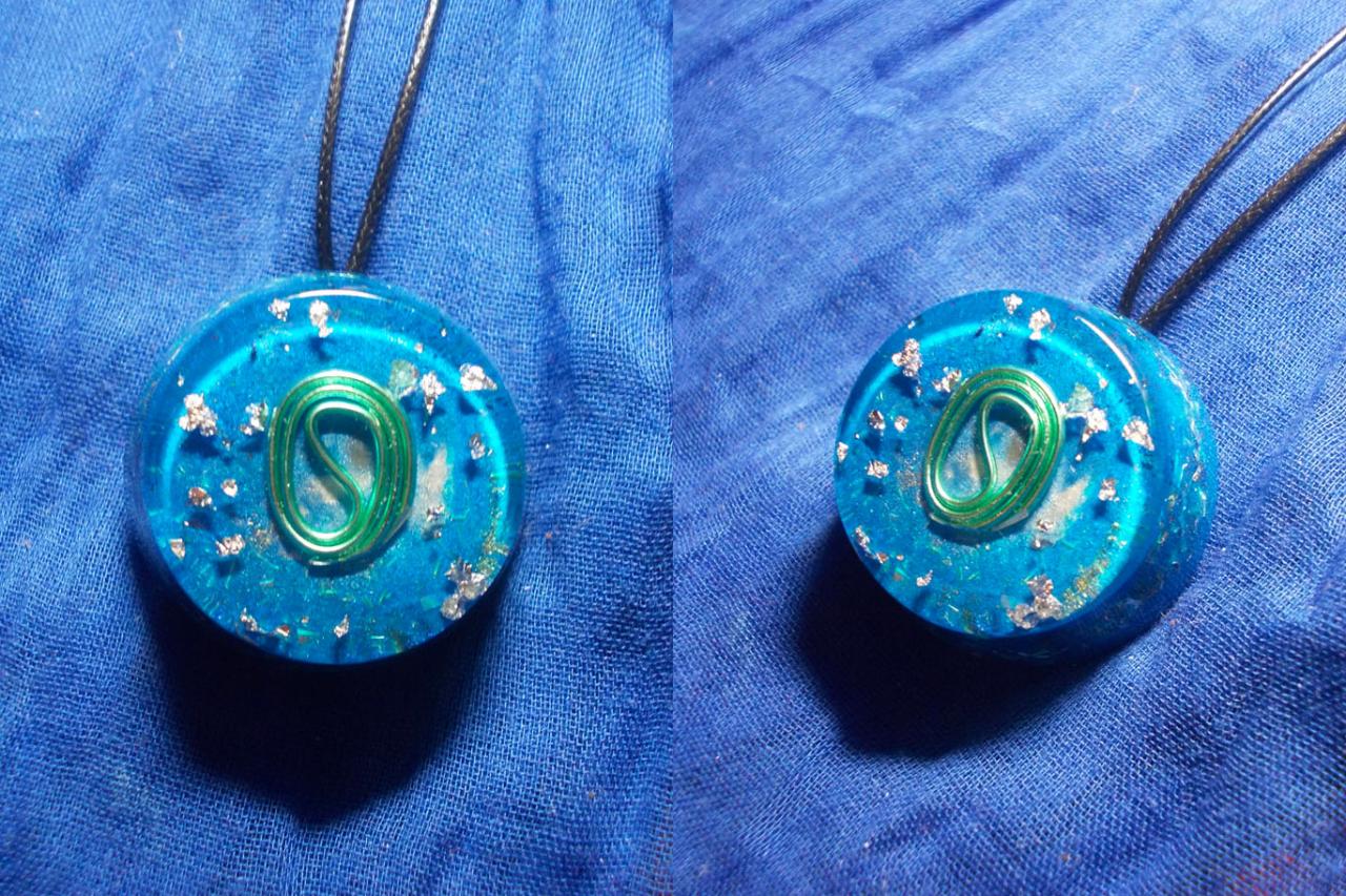 Orgonite pendentif ' Ocean's winds ' mini'''